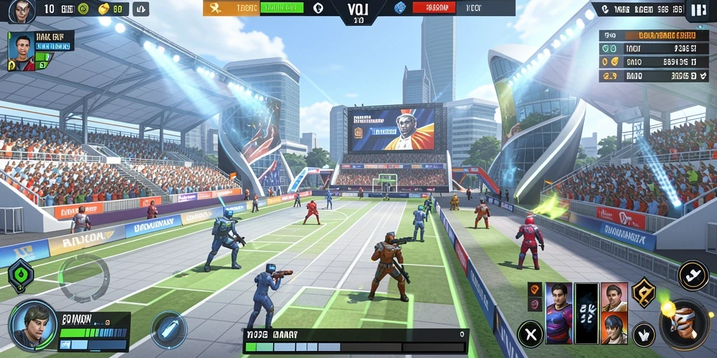 Screenshot menunjukkan karakter utama yang siap bertarung.