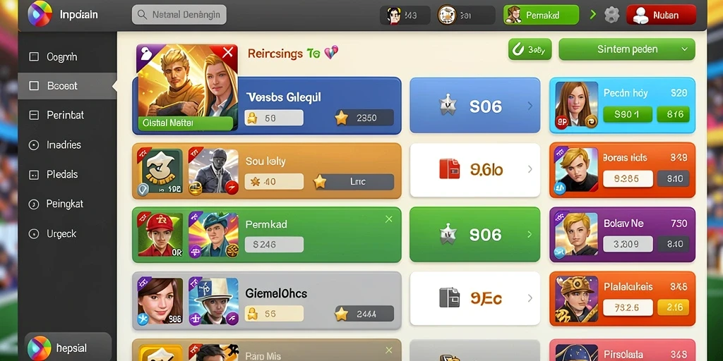 Screenshot menunjukkan tampilan awal permainan yang menarik.