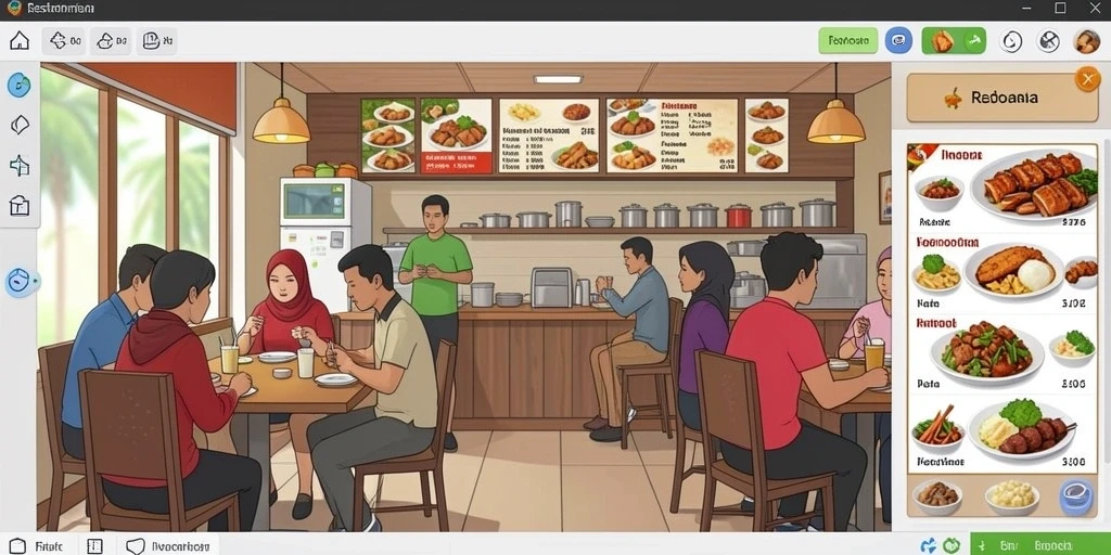 Tampilan antarmuka pengguna yang intuitif.