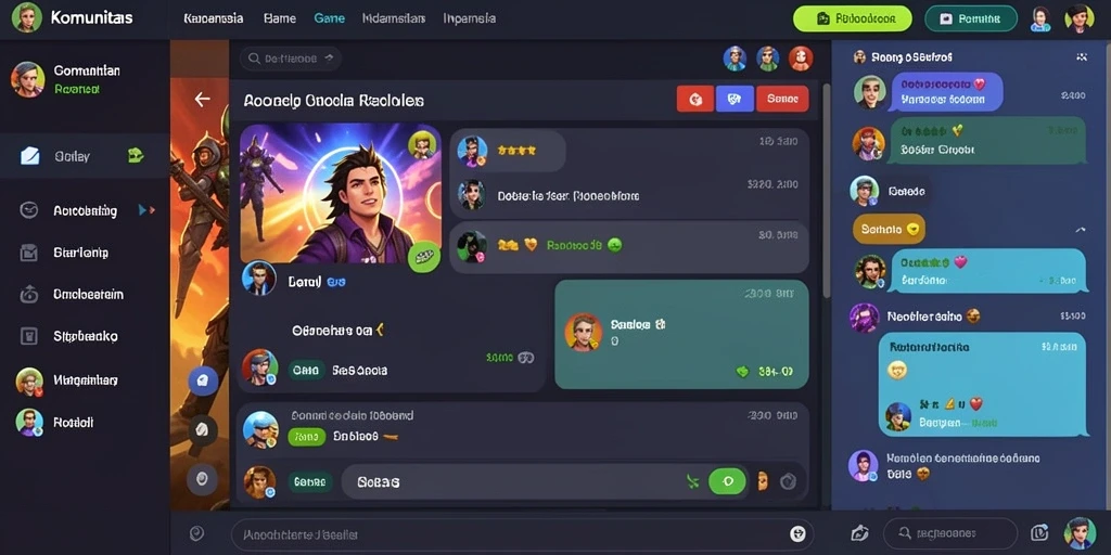 Tampilan menu utama yang menarik dengan desain modern.